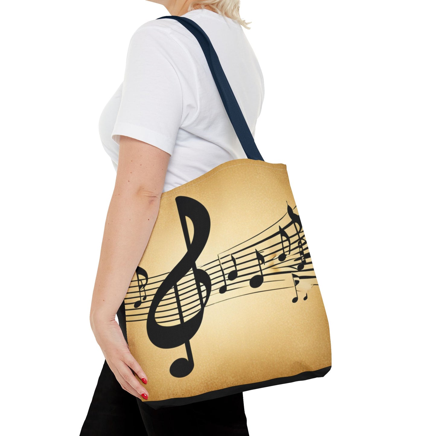 Music Notes Tote Bag. Makes a great gift for Music Lover.  Gift for her, Gift for him.