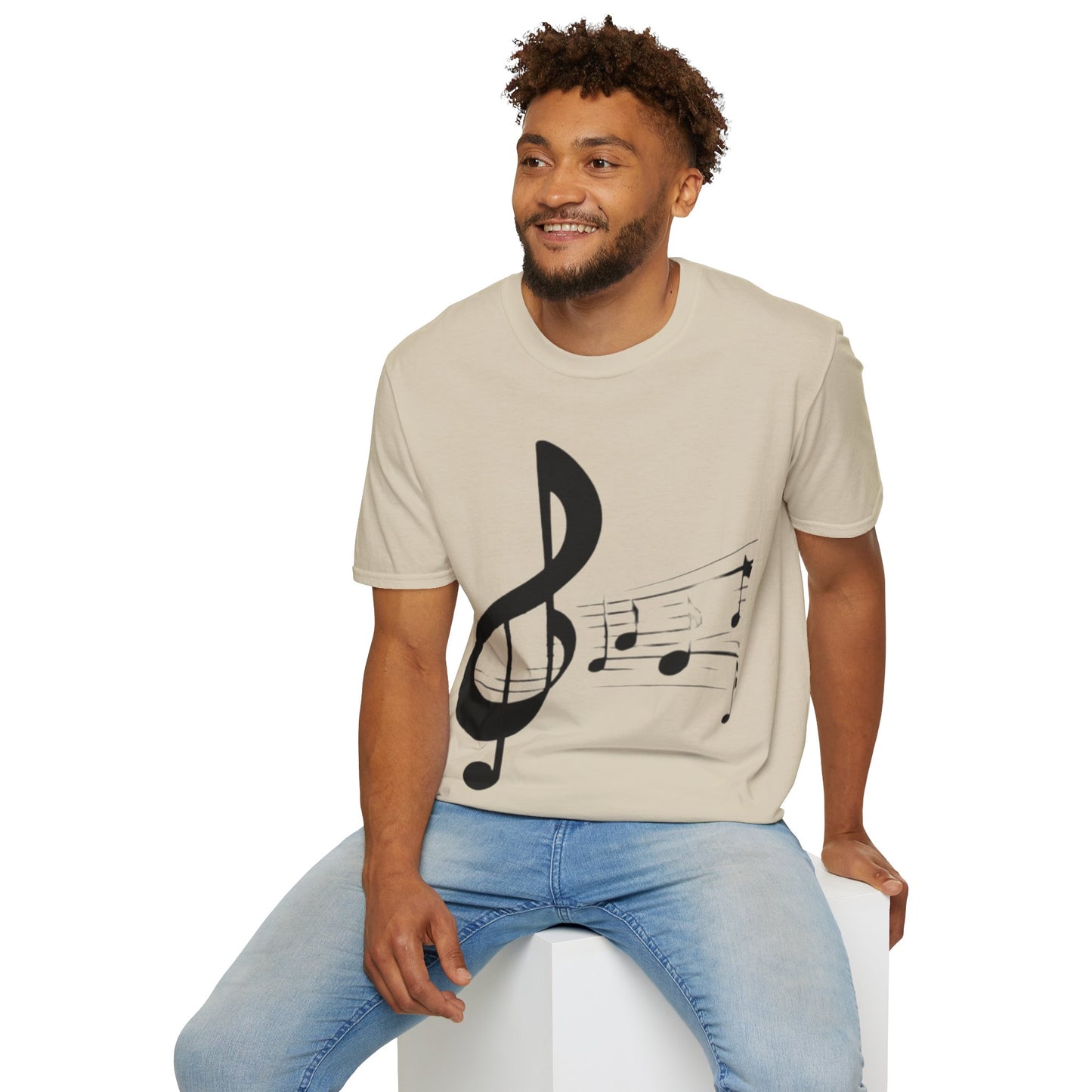 Music Notes  Unisex Softstyle T-Shirt. Makes a great gift! Explore Now.