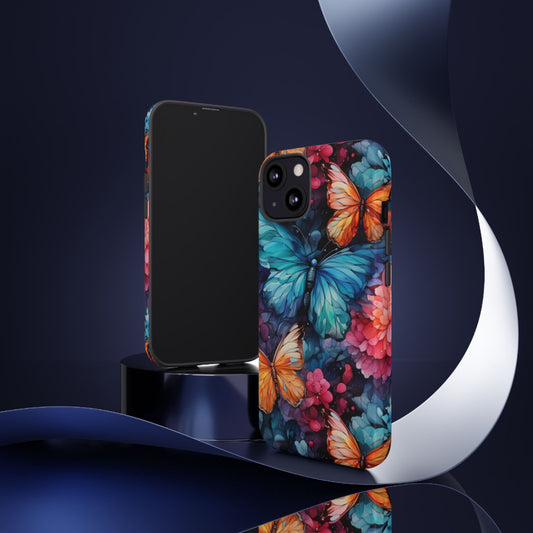 Butterflies Phone Cases, Tough iPhone Cases, Samsung Galaxy, Google Pixel, Protective Phone Cases