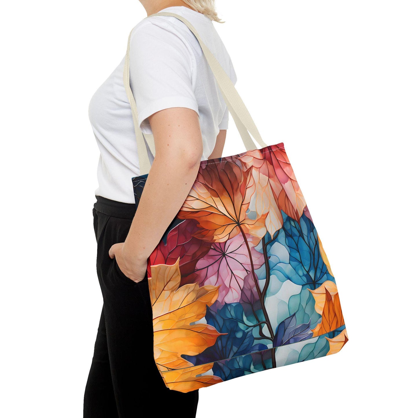 Autumn Leaves Tote Bag | Autumn Leaves Canvas Tote | Stylish Reusable Shopping Bag.