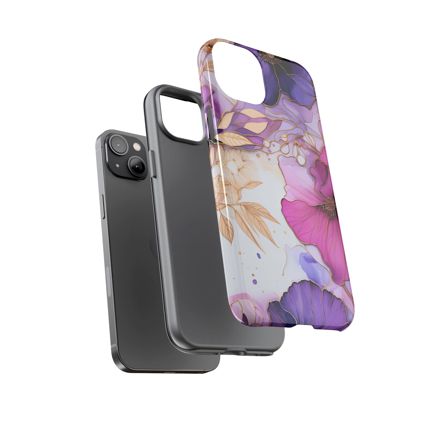 Floral Tough Phone Case - Protective iPhone, Samsung Galaxy, Google Pixel Cover - Durable Floral Design for Maximum Protection