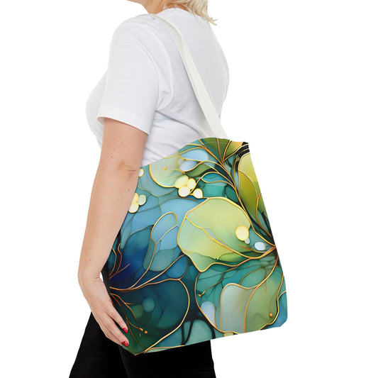 Boho Tote Bag | Autumn Leaves Canvas Tote | Stylish Reusable Shopping Bag.