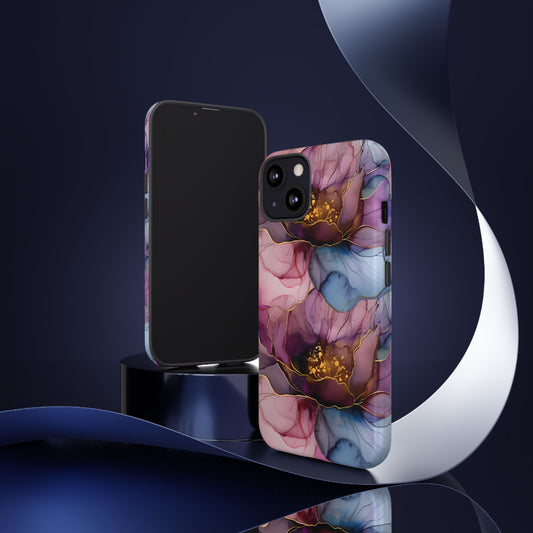 Boho Floral Phone Cases, Tough iPhone Cases, Samsung Galaxy, Google Pixel, Protective Phone Cases