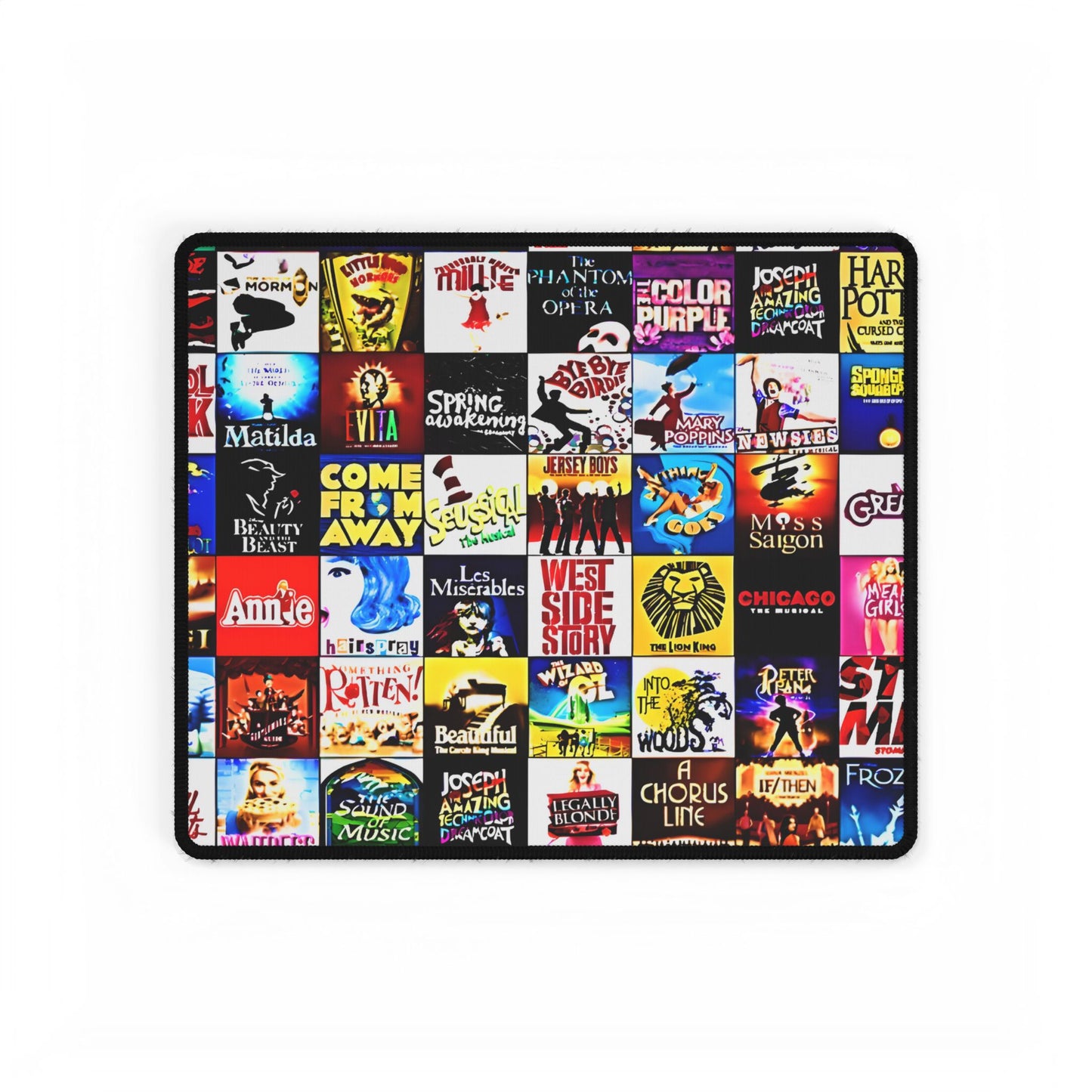 Broadway Musical Theater Desk Mats. Gift for Her. Gift for Him.