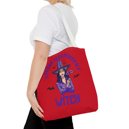 Strong Independent Witch Tote Bag. Great Gift for Halloween Enthusiast. Gift for Her. Gift for Him.