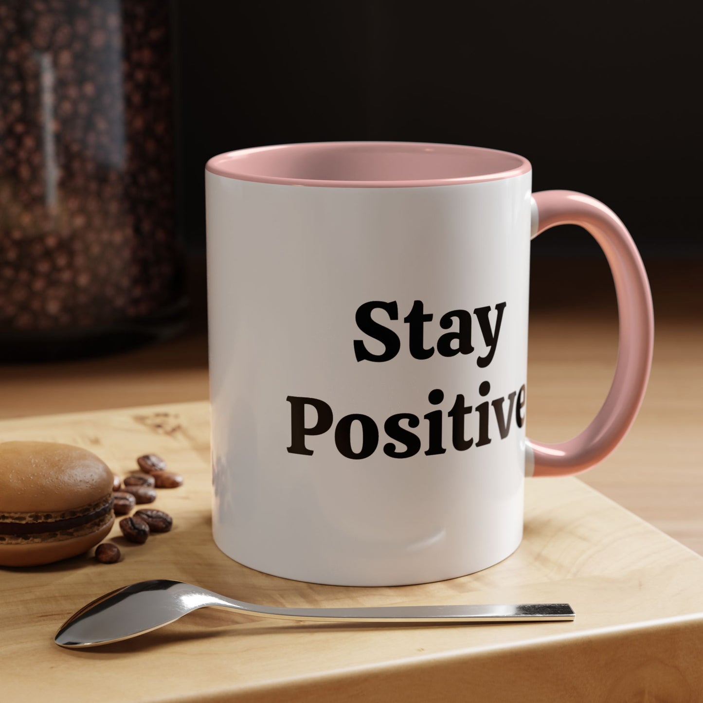 Stay Positive - Accent Coffee Mug (11, 15oz)