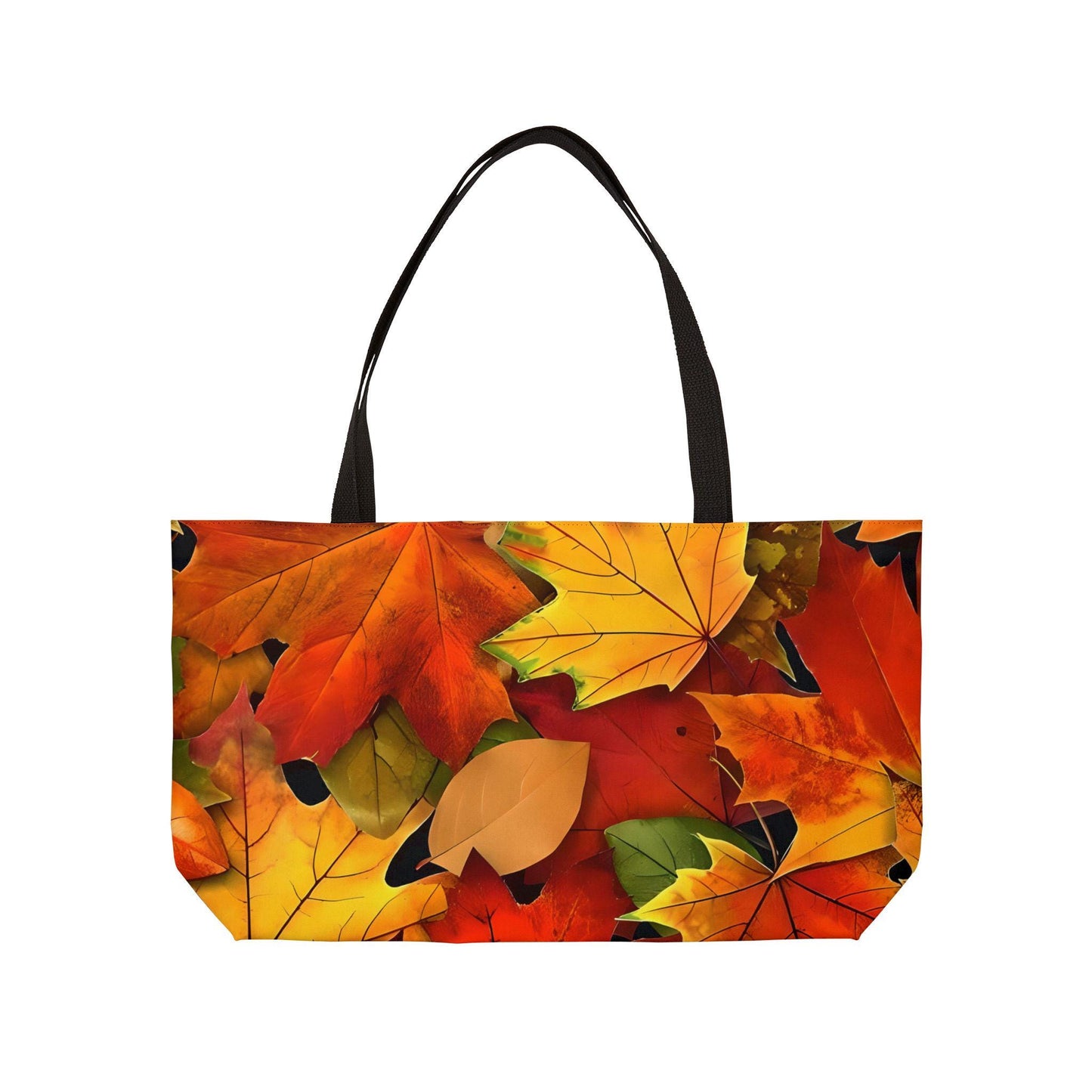 Autumn Leaves Tote Bag, Autumn Leaves Weekend Bag, Large Carryall Purse, Canvas Beach Bag, Boho Shopping Tote. Gift for her.