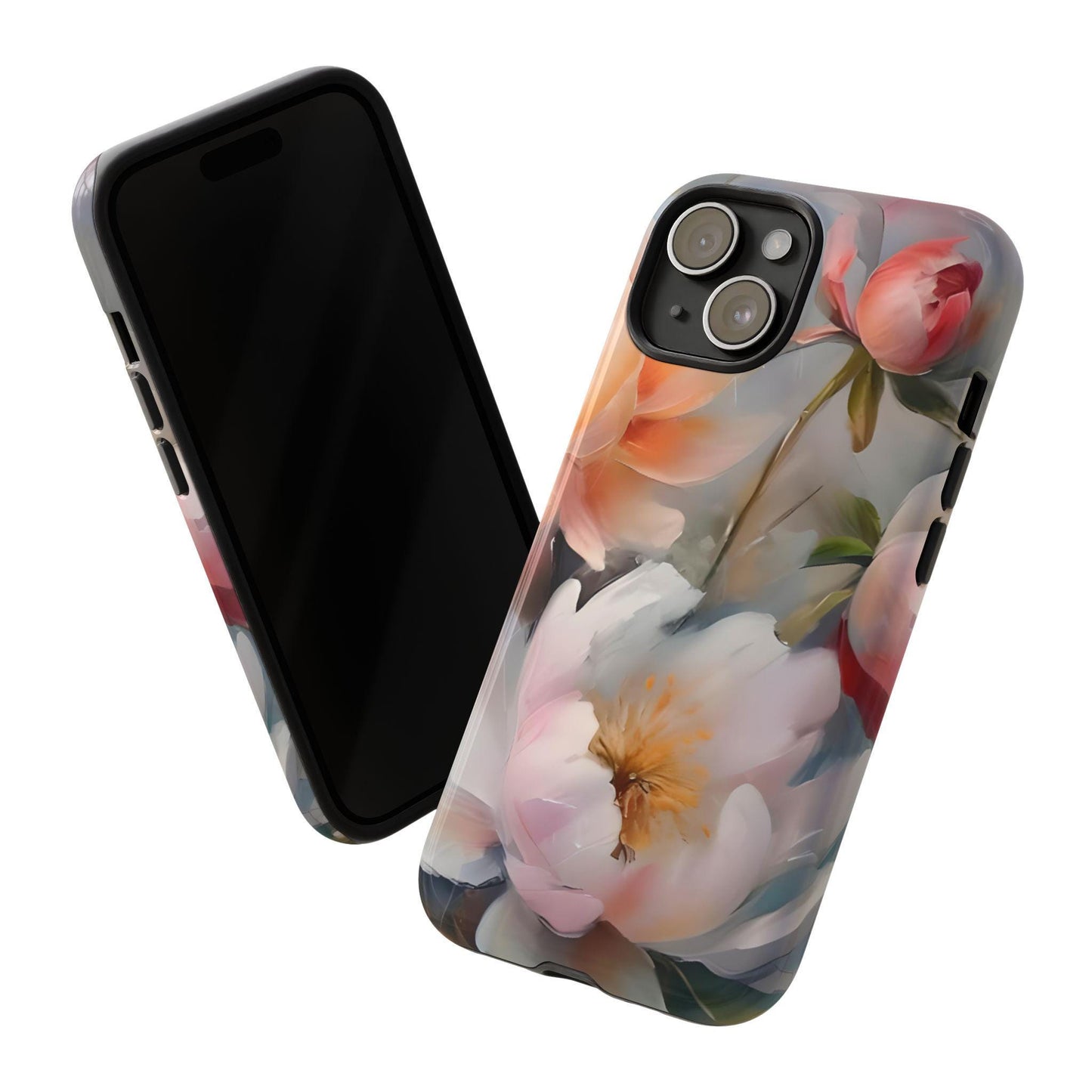 Boho Floral Phone Cases, Tough iPhone Cases, Samsung Galaxy, Google Pixel, Protective Phone Cases