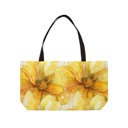 Floral Tote Bag, Botanical Weekend Bag, Large Carryall Purse, Canvas Beach Bag, Boho Shopping Tote. Gift for her.