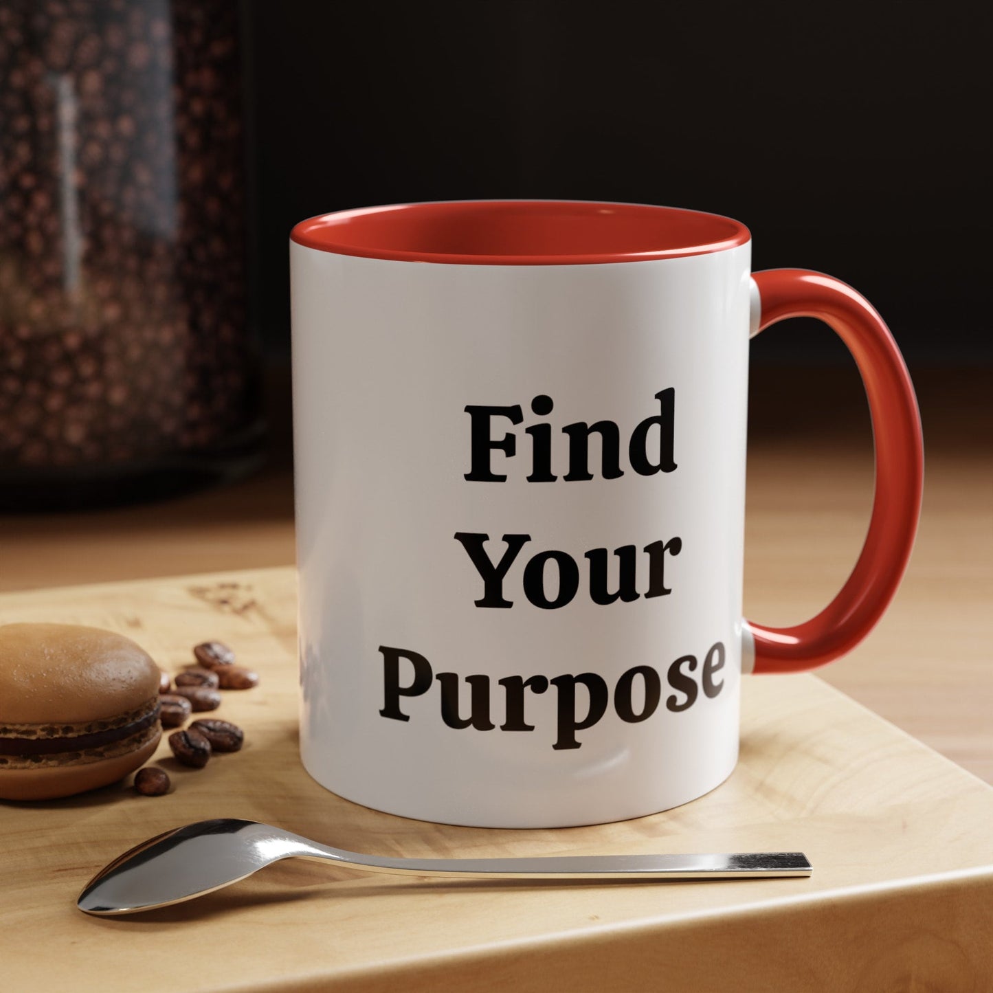 Find Your Purpose - Accent Coffee Mug (11, 15oz)