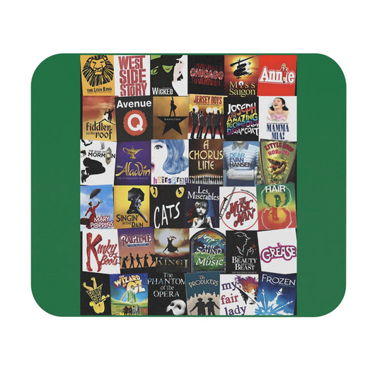 Broadway Musical Theater Mouse Pad (Rectangle). Great gift Broadway enthusiasts. Gift for her. Gift for him.