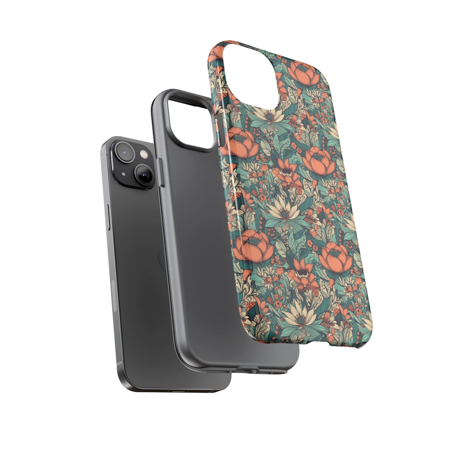 Copy of Magnolia Floral Phone Cases, Tough iPhone Cases, Samsung Galaxy, Google Pixel, Protective Phone Cases