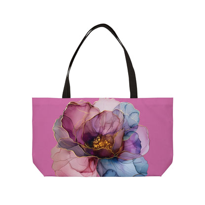 Floral Tote Bag, Botanical Weekend Bag, Large Carryall Purse, Canvas Beach Bag, Boho Shopping Tote. Gift for her.