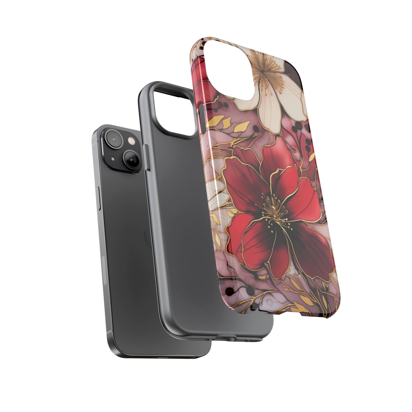 Floral Tough Phone Case - Protective iPhone, Samsung Galaxy, Google Pixel Cover - Durable Floral Design for Maximum Protection