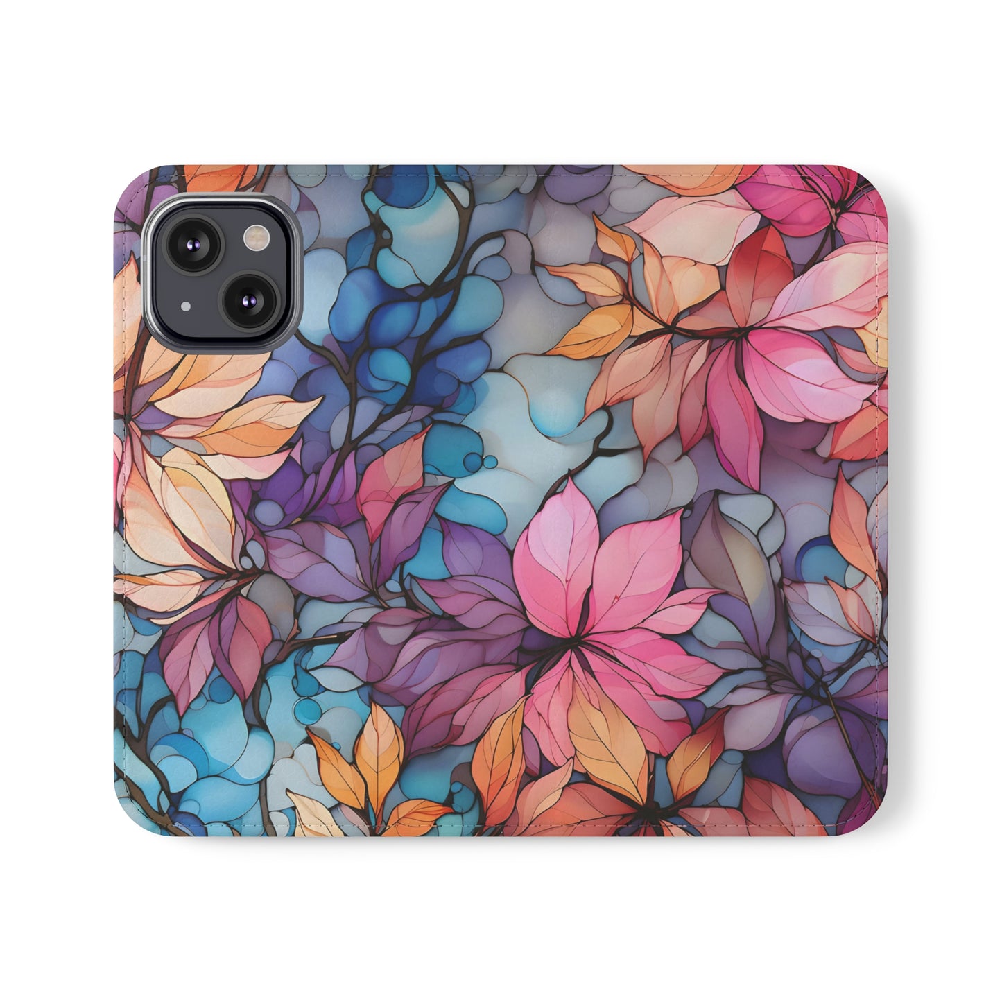 Autumn Floral Leaves Flip Cases - Autumn Leaves Fan Accessories, Autumn Leaves Phone Protectors, Autumn Leaves Gifts