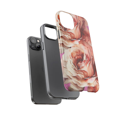 Boho Floral Phone Cases, Tough iPhone Cases, Samsung Galaxy, Google Pixel, Protective Phone Cases