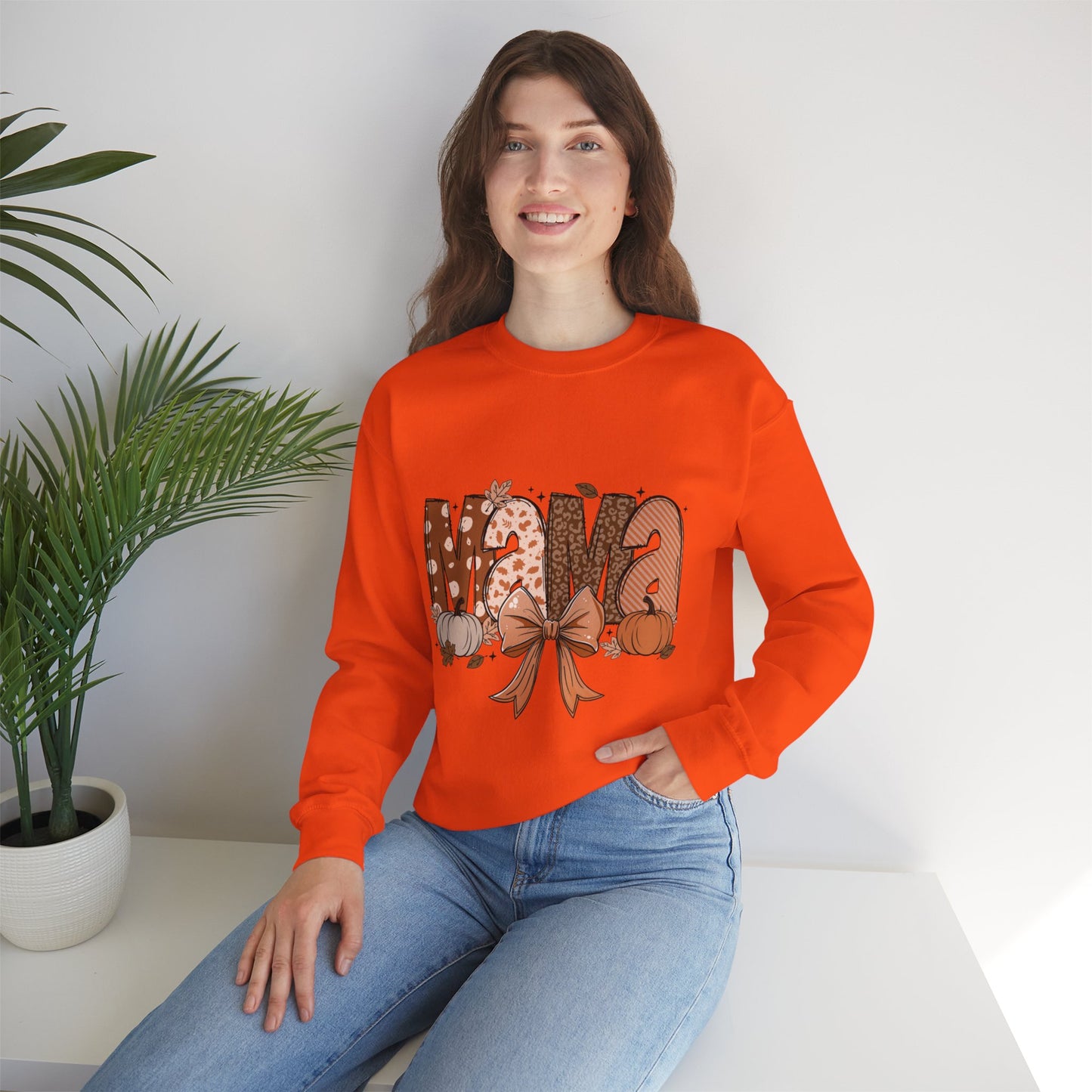 Mama Sweatshirt, Gift for Her, Unisex Crewneck, Heavy Blend, Cozy Jumper, Mother's Day Gift, Birthday Present