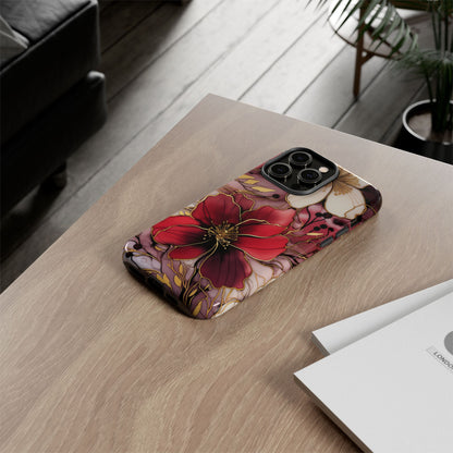 Floral Tough Phone Case - Protective iPhone, Samsung Galaxy, Google Pixel Cover - Durable Floral Design for Maximum Protection