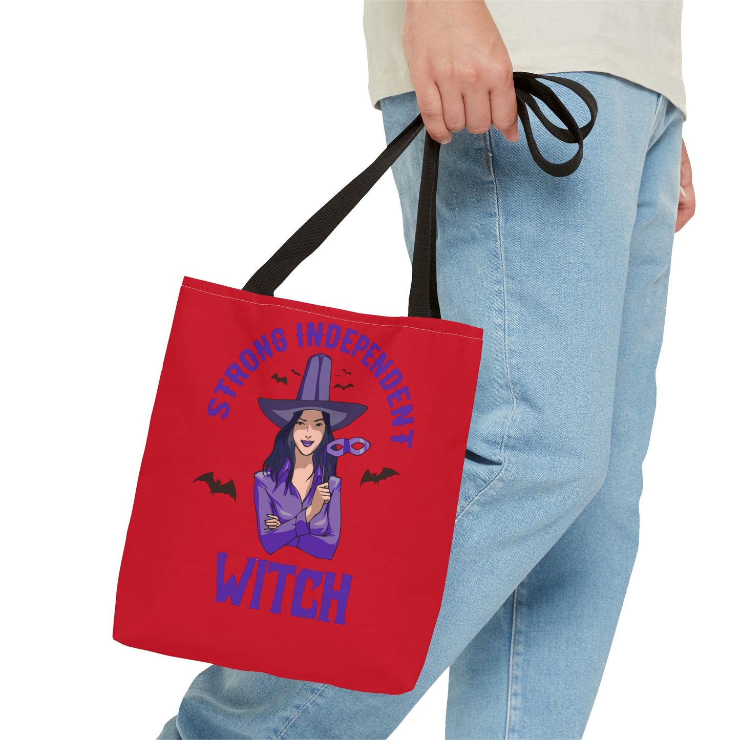 Strong Independent Witch Tote Bag. Great Gift for Halloween Enthusiast. Gift for Her. Gift for Him.