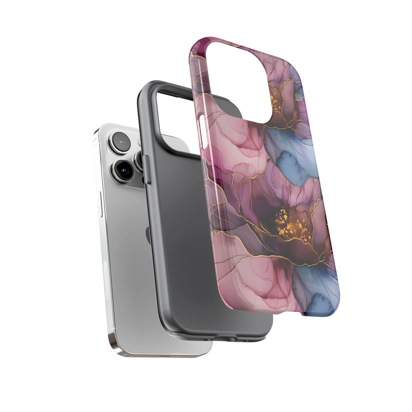 Boho Floral Phone Cases, Tough iPhone Cases, Samsung Galaxy, Google Pixel, Protective Phone Cases