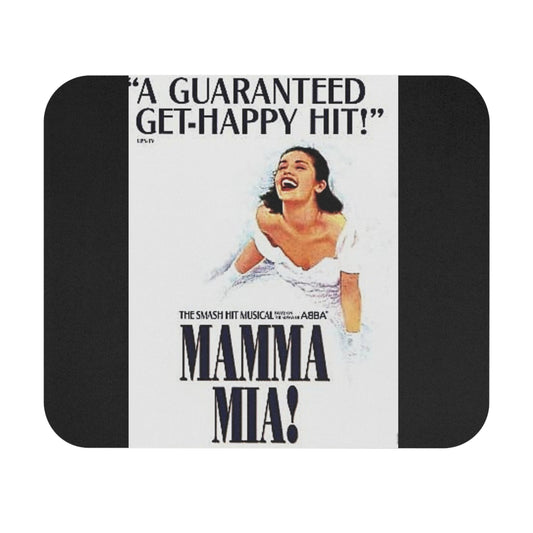 MAMA MIA Musical Theater Mouse Pad (Rectangle). Great gift for Broadway enthusiasts. Gift for her. Gift for him.