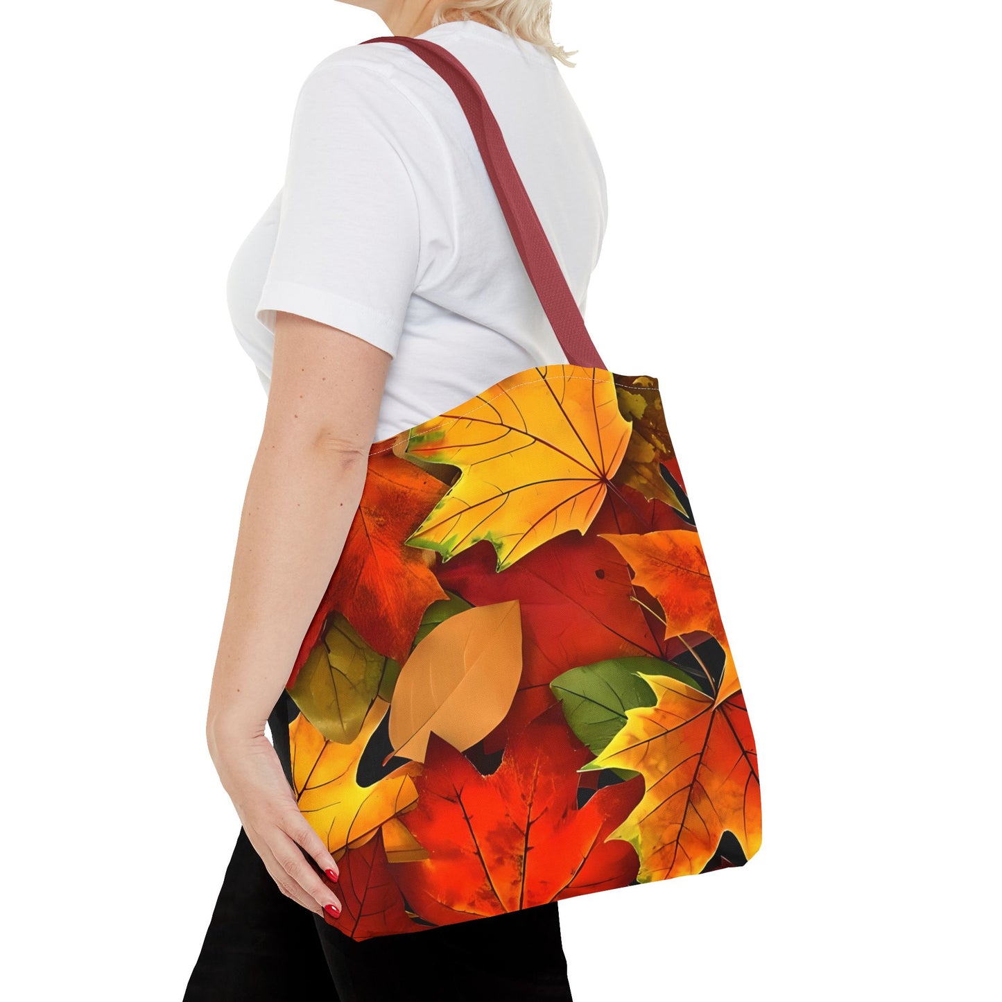 Versatile Autumn Leaves Tote Bag | Autumn Leaves Canvas Tote | Stylish Reusable Shopping Bag.