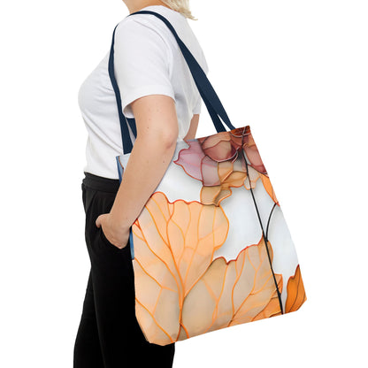 Autumn Leaves Tote Bag | Soccer Leaves Canvas Tote | Stylish Reusable Shopping Bag.