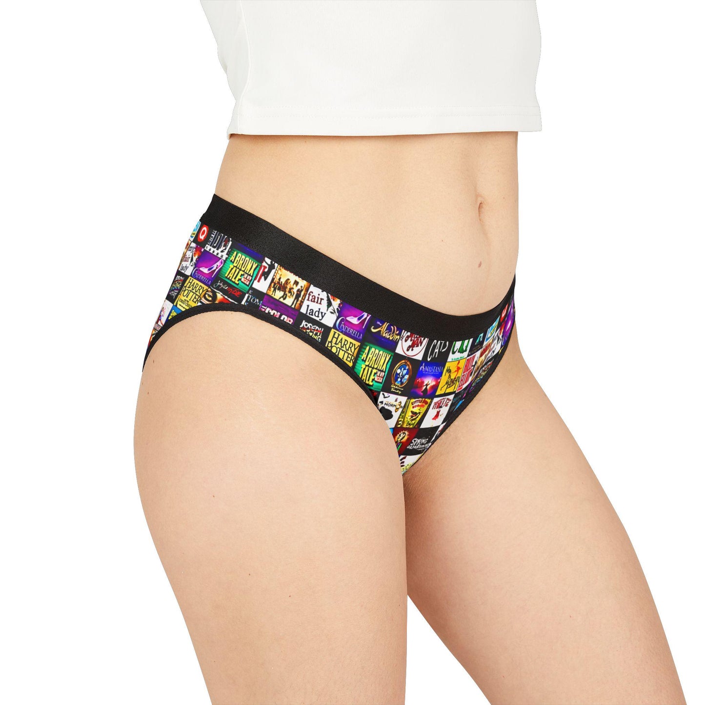 Broadway Musical Theater Women's Underwear | Gift for Her | Stylish & Comfortable Lingerie | Unique Theater-Inspired Briefs.