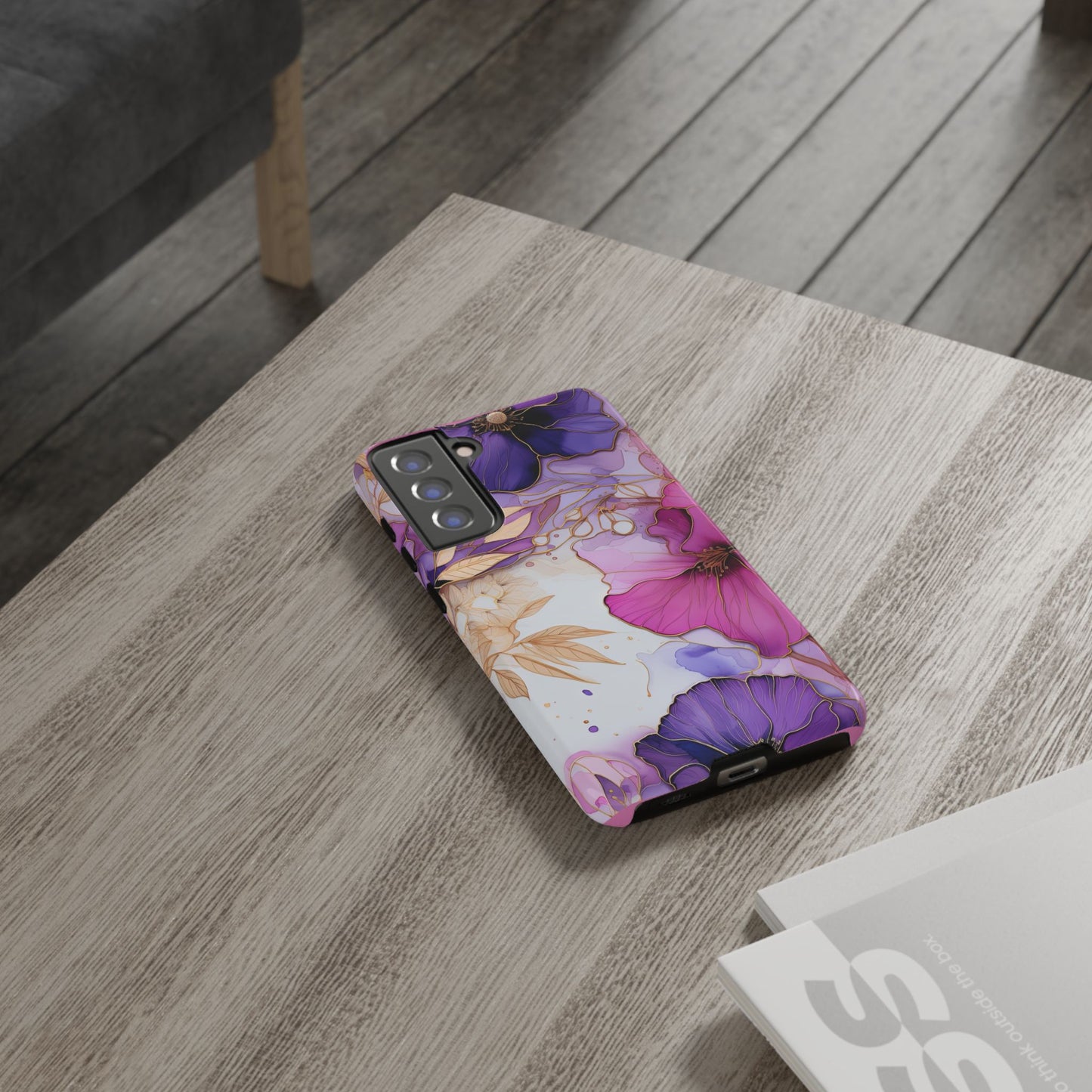 Floral Tough Phone Case - Protective iPhone, Samsung Galaxy, Google Pixel Cover - Durable Floral Design for Maximum Protection