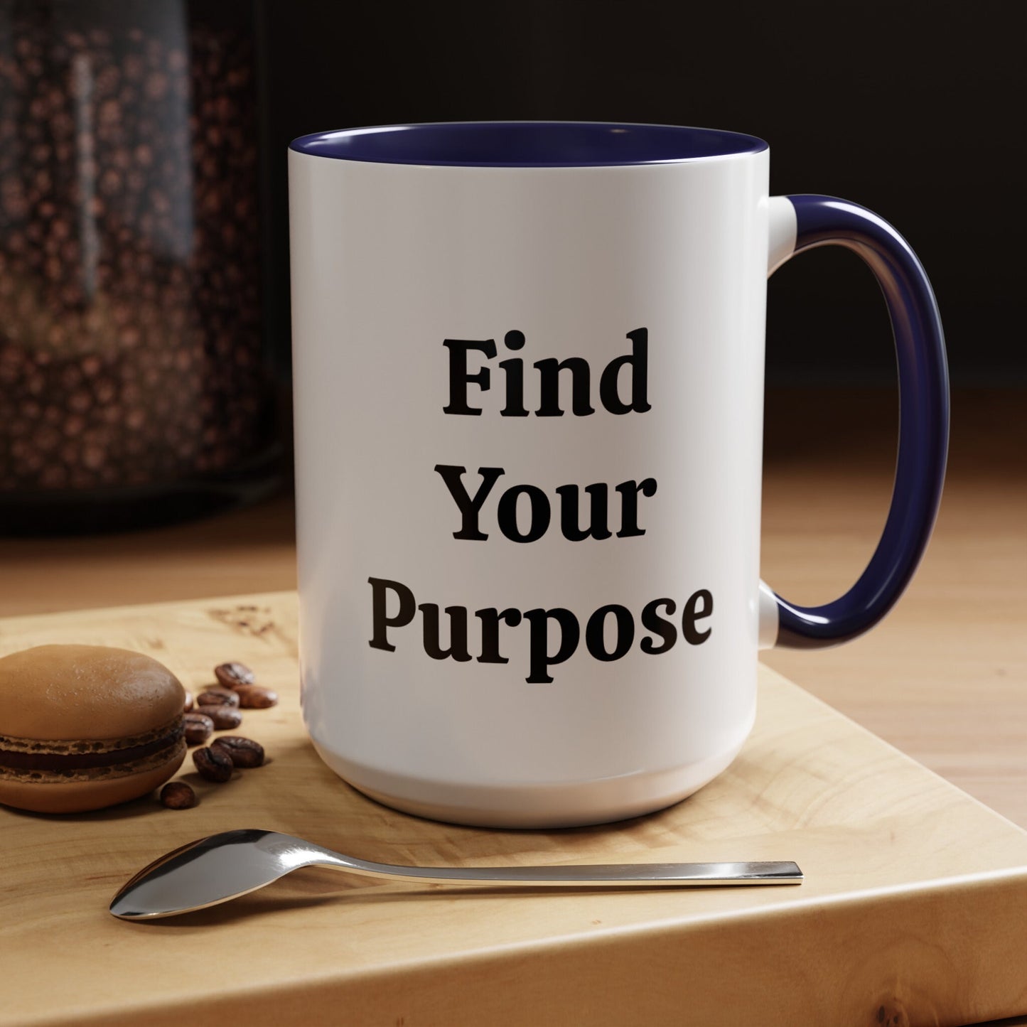 Find Your Purpose - Accent Coffee Mug (11, 15oz)