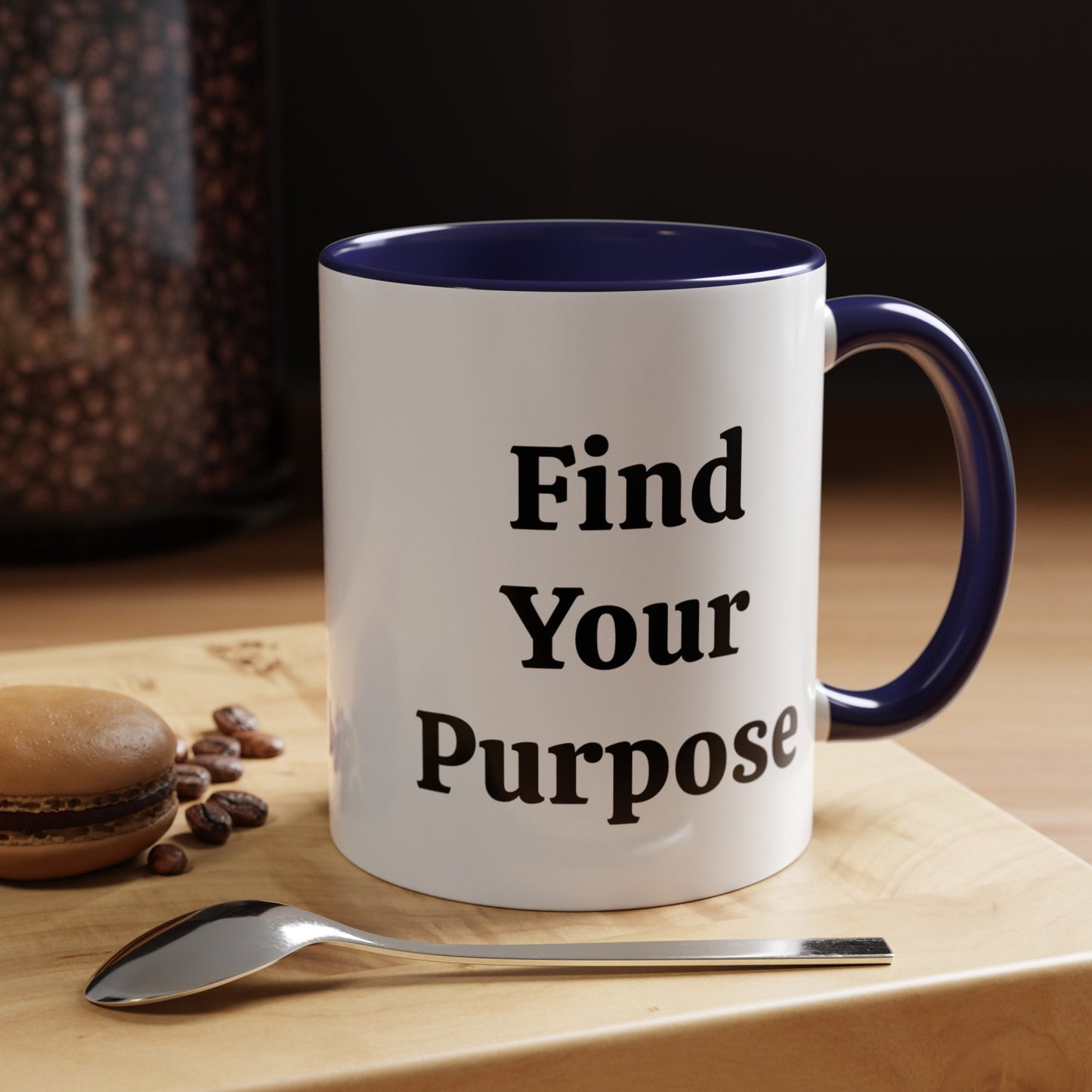 Find Your Purpose - Accent Coffee Mug (11, 15oz)