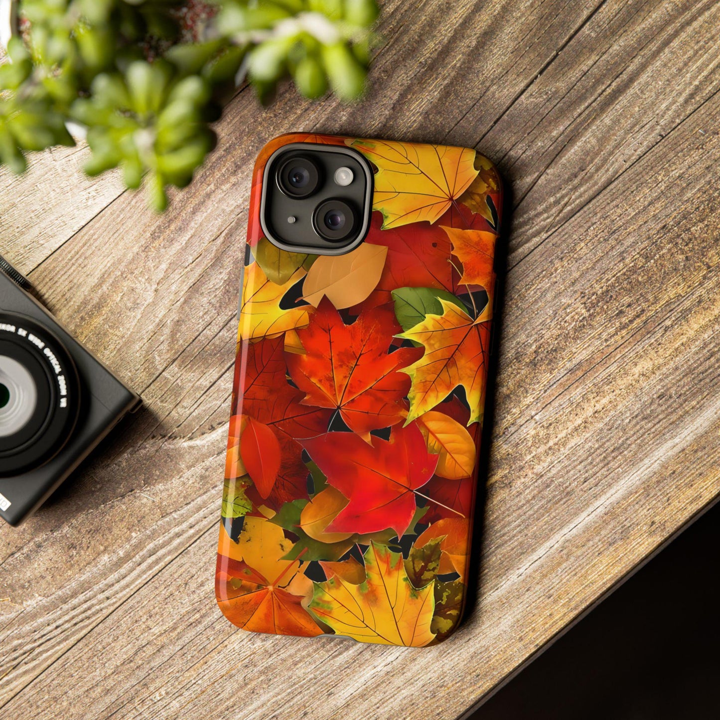 Autumn Leaves Phone Cases, Protective Tough iPhone Case, Samsung Galaxy, Google Pixel Cover, Custom Premium Quality Case