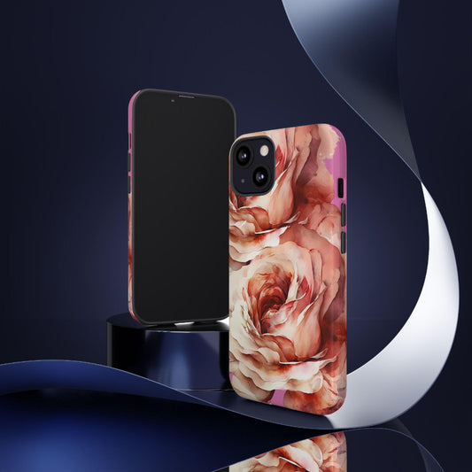 Boho Floral Phone Cases, Tough iPhone Cases, Samsung Galaxy, Google Pixel, Protective Phone Cases