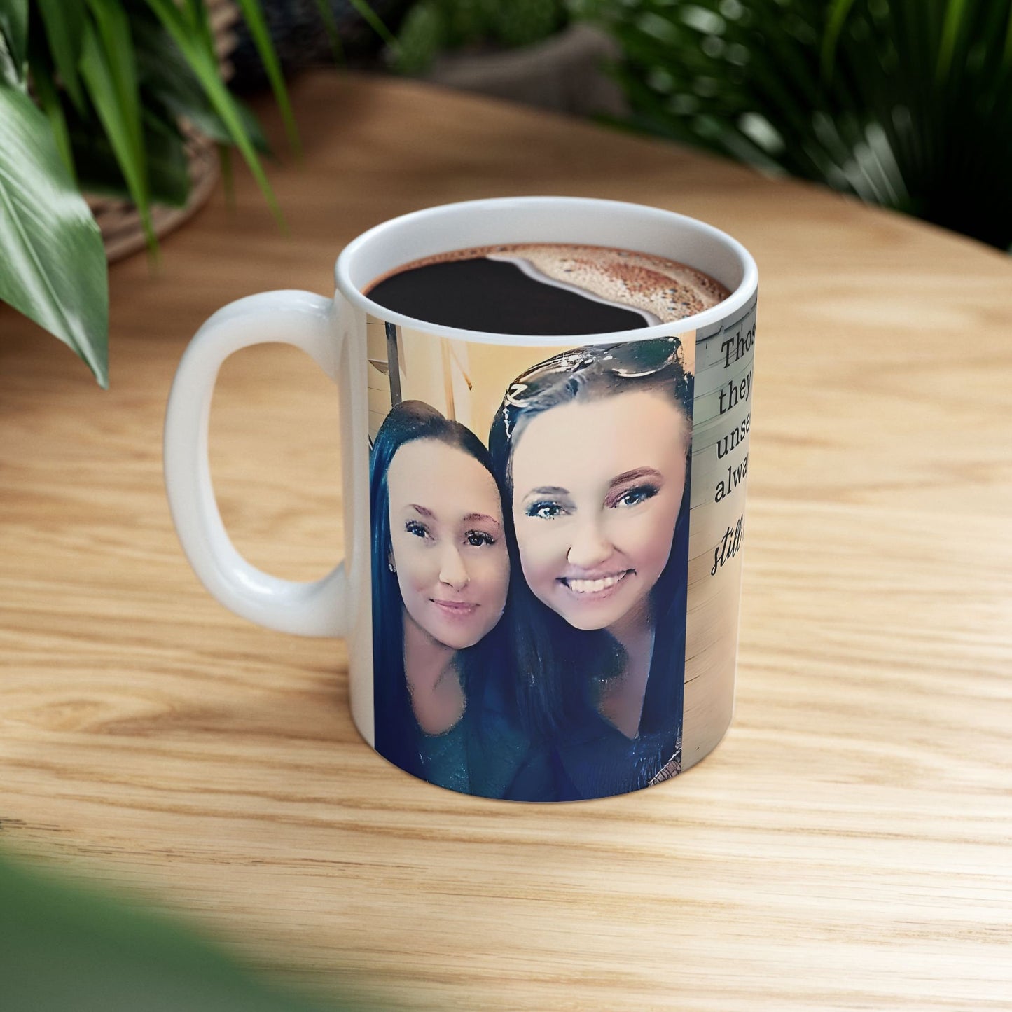 Personalized Memorial Ceramic Mug With Photo and Poem, (11oz, 15oz). Gift for her. Gift for Him.