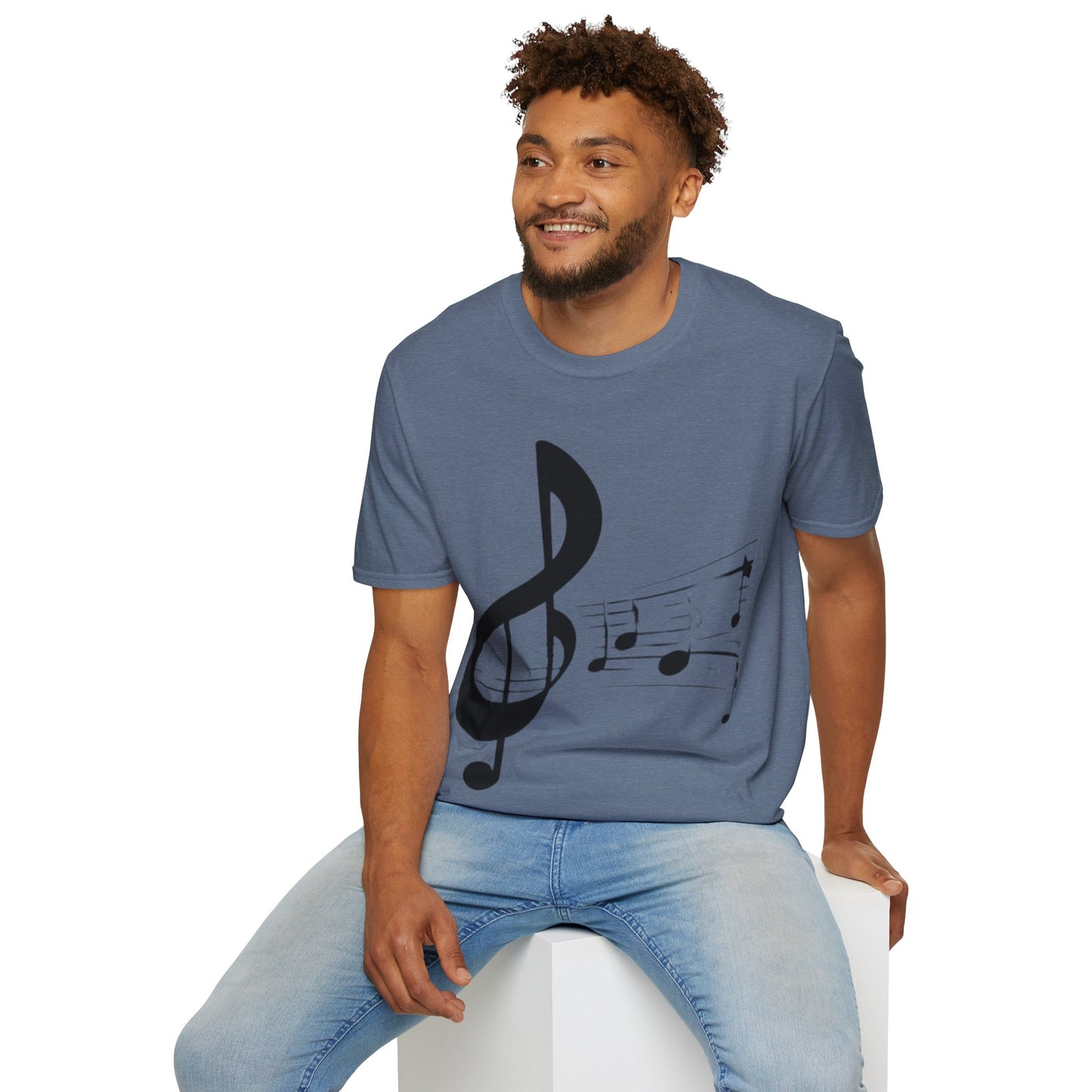 Music Notes  Unisex Softstyle T-Shirt. Makes a great gift! Explore Now.