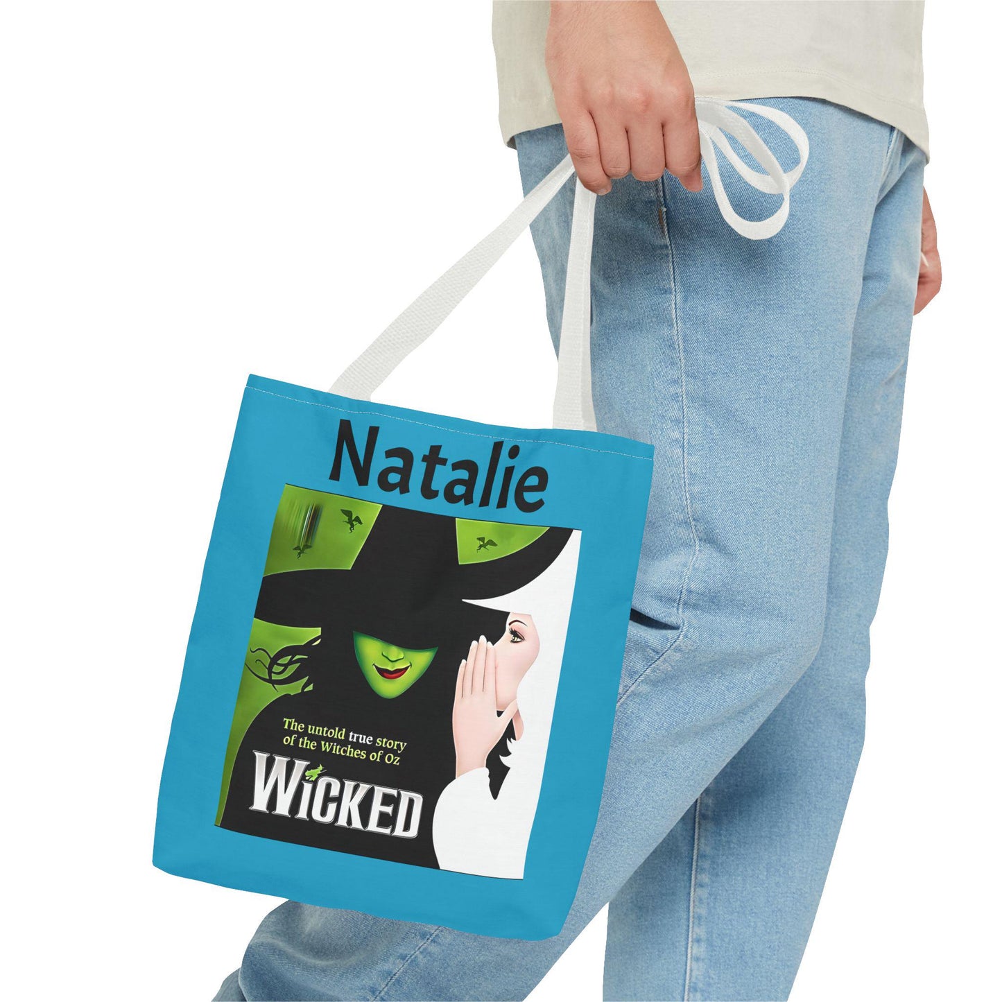 Personalized Wicked Tote Bag - Perfect Gift for Broadway Enthusiasts, Musical Theater Fans, and Wicked Lovers - Ideal Broadway Gift.