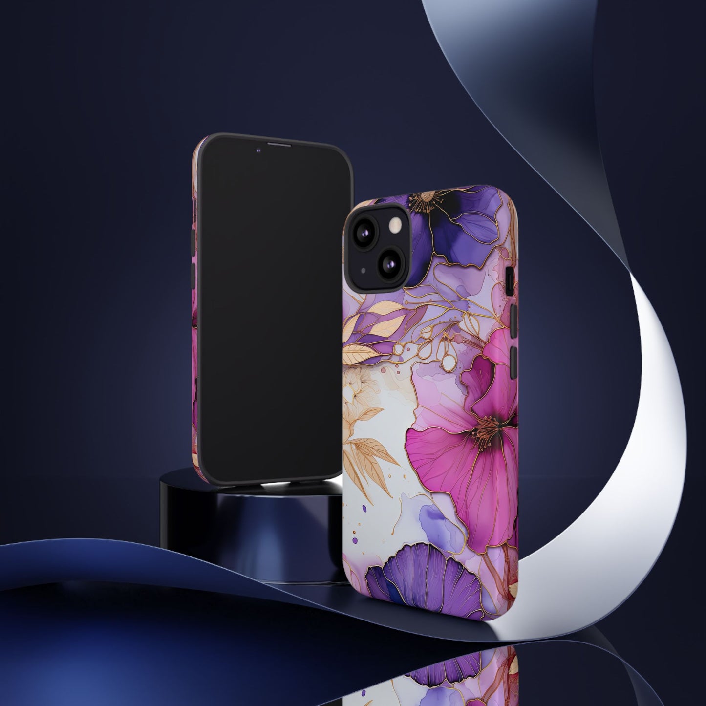 Floral Tough Phone Case - Protective iPhone, Samsung Galaxy, Google Pixel Cover - Durable Floral Design for Maximum Protection