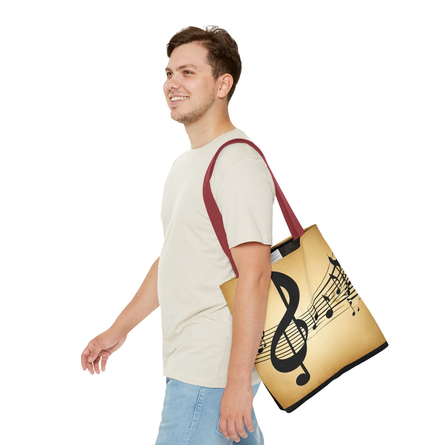 Music Notes Tote Bag. Makes a great gift for Music Lover.  Gift for her, Gift for him.