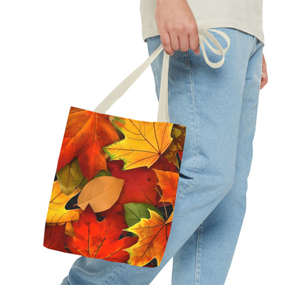 Versatile Autumn Leaves Tote Bag | Autumn Leaves Canvas Tote | Stylish Reusable Shopping Bag.