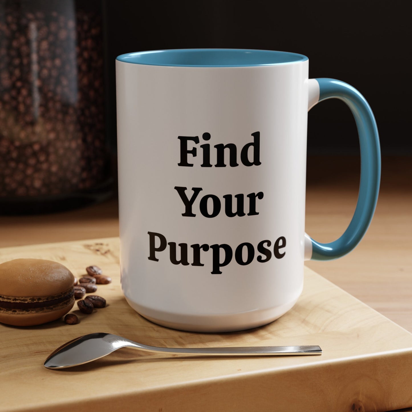 Find Your Purpose - Accent Coffee Mug (11, 15oz)