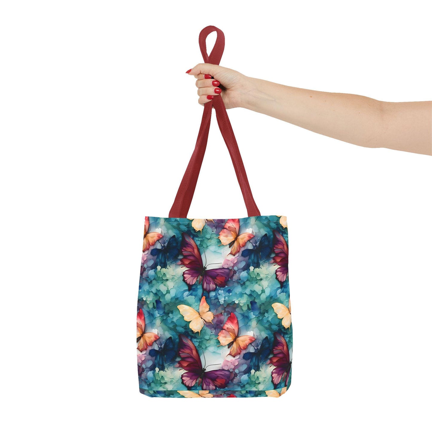 Butterflies Tote Bag | Autumn Leaves Canvas Tote | Stylish Reusable Shopping Bag.