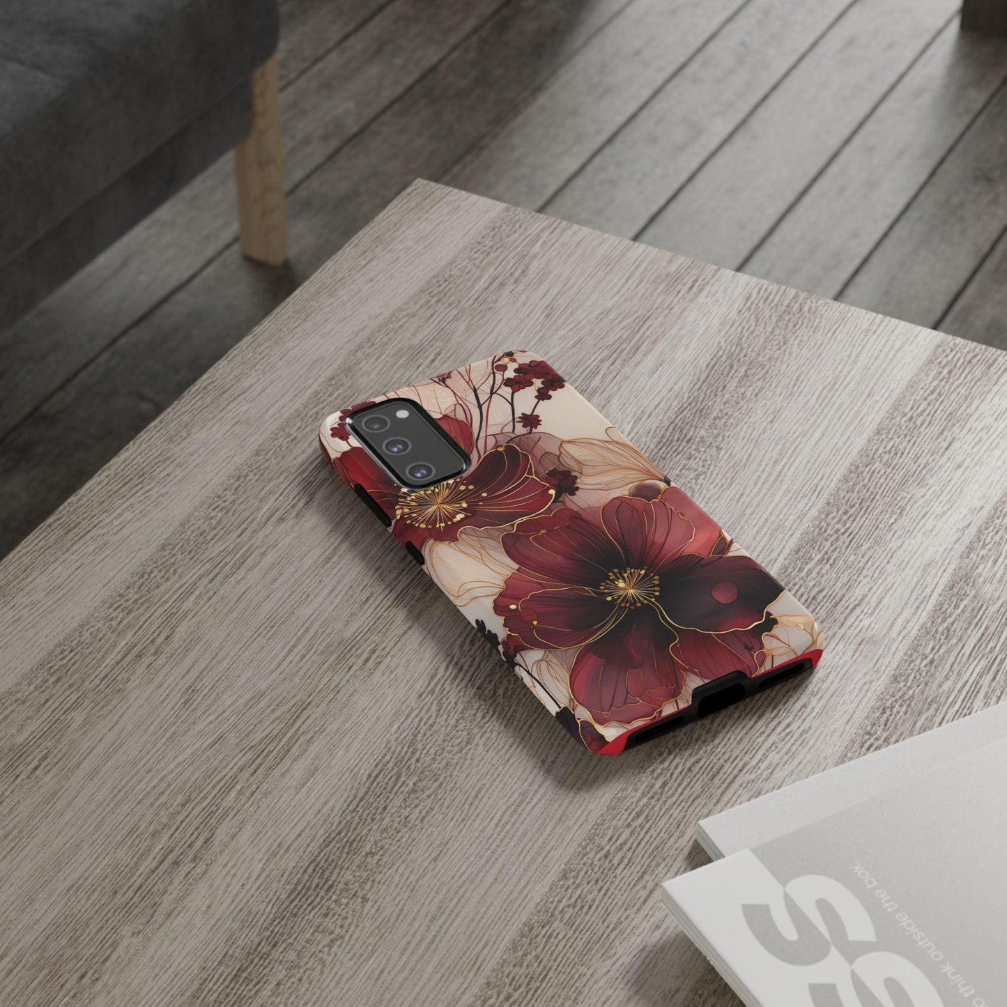 Floral Tough Phone Case - Protective iPhone, Samsung Galaxy, Google Pixel Cover - Durable Floral Design for Maximum Protection