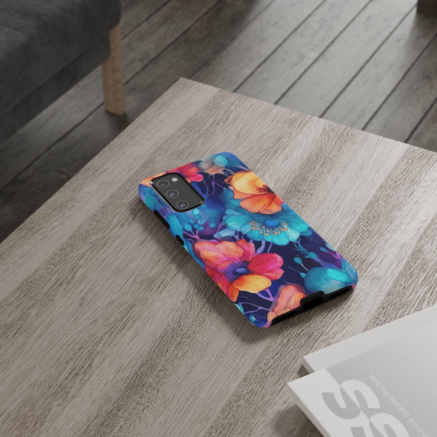 Boho Floral Phone Cases, Tough iPhone Cases, Samsung Galaxy, Google Pixel, Protective Phone Cases