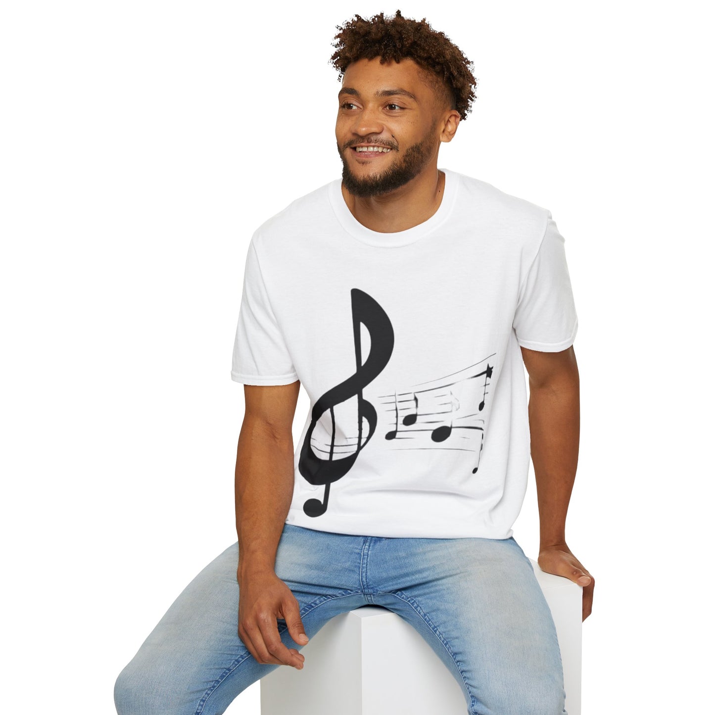 Music Notes  Unisex Softstyle T-Shirt. Makes a great gift! Explore Now.