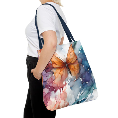 Butterflies Tote Bag | Autumn Leaves Canvas Tote | Stylish Reusable Shopping Bag.