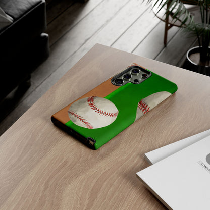 Baseball Tough Cases, Protective Phone Cases for iPhone, Samsung Galaxy, Google Pixel - Sports Phone Accessories, Baseball Fans Gift, Tech