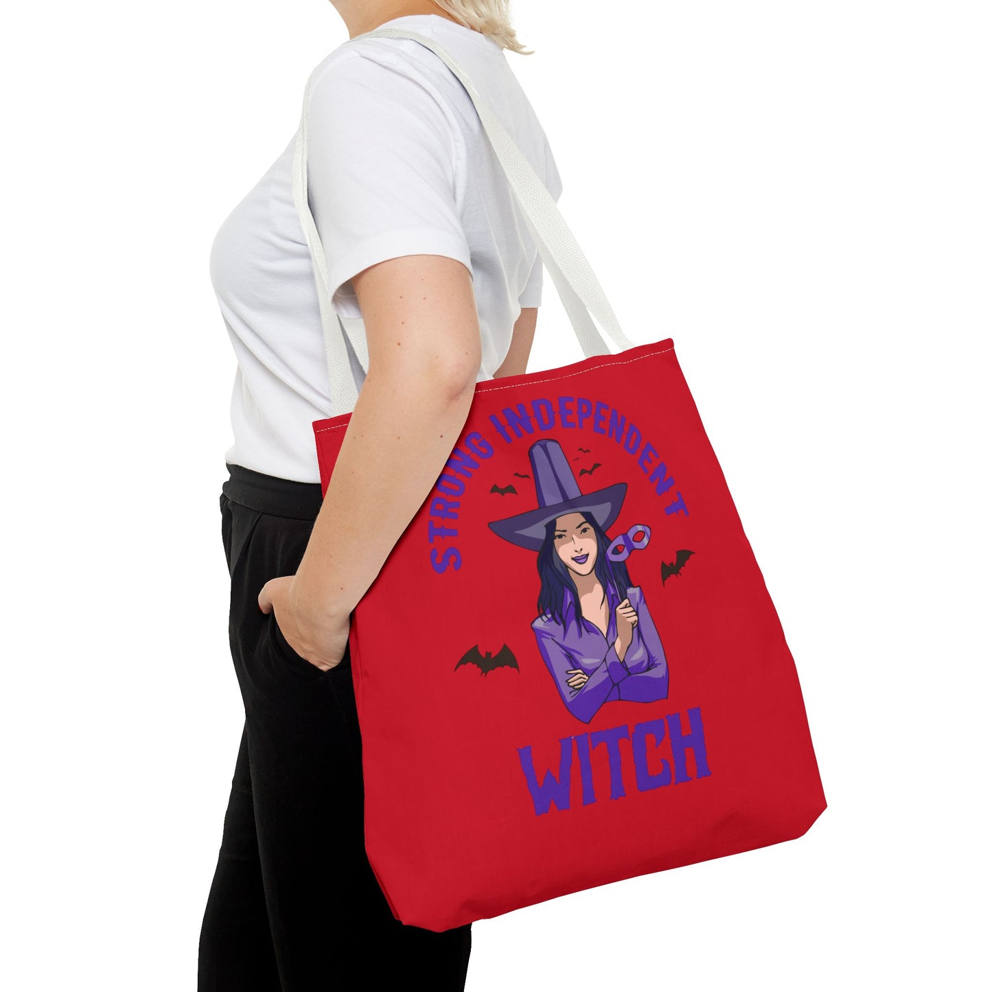 Strong Independent Witch Tote Bag. Great Gift for Halloween Enthusiast. Gift for Her. Gift for Him.