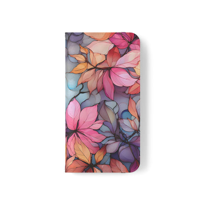 Autumn Floral Leaves Flip Cases - Autumn Leaves Fan Accessories, Autumn Leaves Phone Protectors, Autumn Leaves Gifts