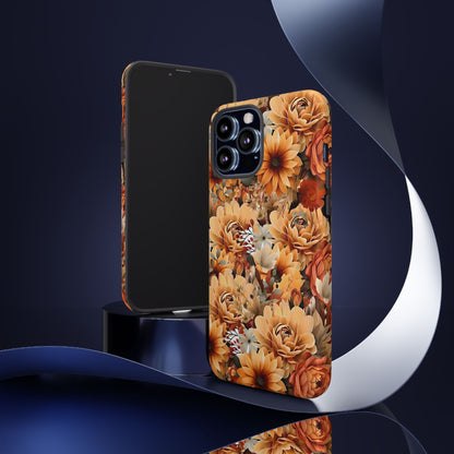 Autumn Floral Tough iPhone Cases, Samsung Galaxy, and Google Pixel devices with premium-quality custom protective phone cases.