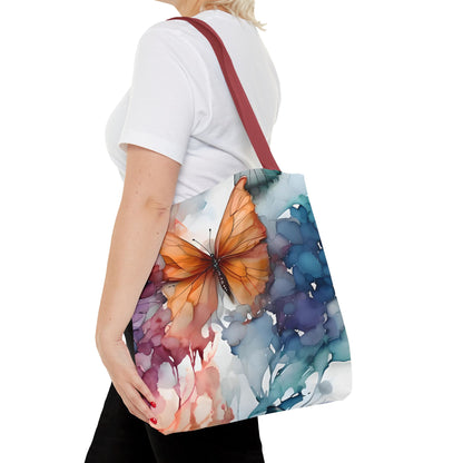 Butterflies Tote Bag | Autumn Leaves Canvas Tote | Stylish Reusable Shopping Bag.